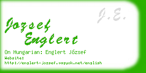 jozsef englert business card